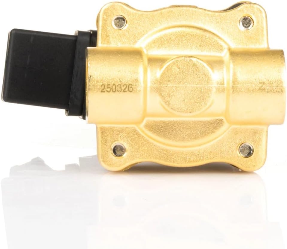 U.S. Solid 1/2" Brass Solenoid Valve - 24V AC Normally Open Electric Shut-off Solenoid valve, Viton Seal