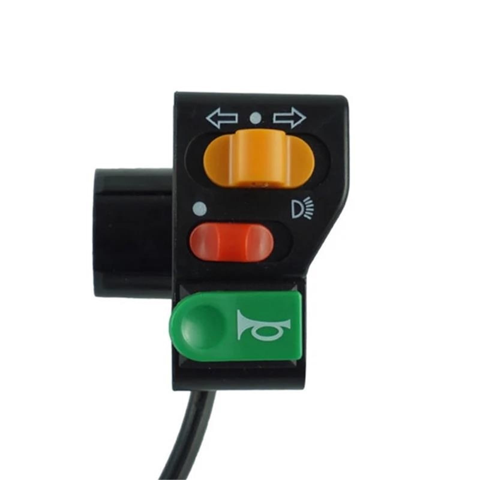 Boutons-poussoirs moto 22 mm étanches pour clignotants et phare