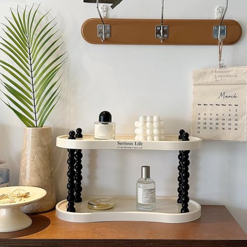 Support de rangement multicouche transparent pour une coiffeuse épurée - 4