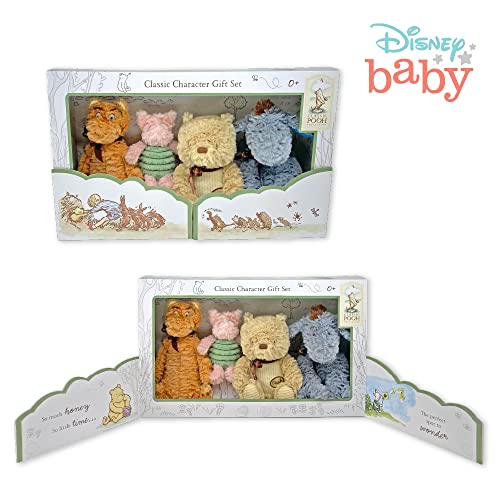Kids Preferred Disney Baby Classic Winnie The Pooh And Friends 4 Piece Plush Collector Set Stuffed Animals #TOP6