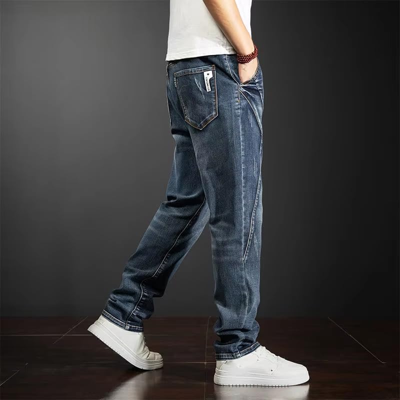 Summer Thin Denim Jeans Casual Pants Men's for Men Blue 303