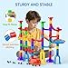 Ifollower Marble Run, 109Pcs Marble Maze Game Building Toys for Kid, Upgrade Mable Track Race Construction STEM Learning Toy, Birthday for Boys Girls Aged 3-12