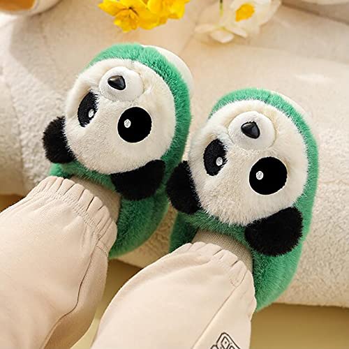 Toddler Kids Plush Panda Bear Bedroom Slippers Cartoon Cotton Memory Foam Comfy House Warm Shoes for Girls Boys4