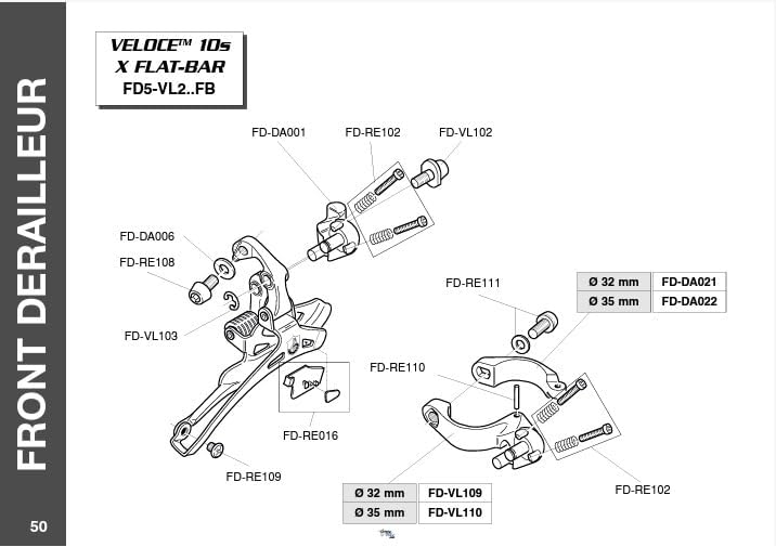 カンパニョーロ コーラス FD 2011年～モデル 11s 直付けタイプ