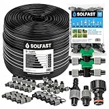 SOLFAST Tropfschlauch Set 100m 16mm 20cm Abstand 1,5L/h...