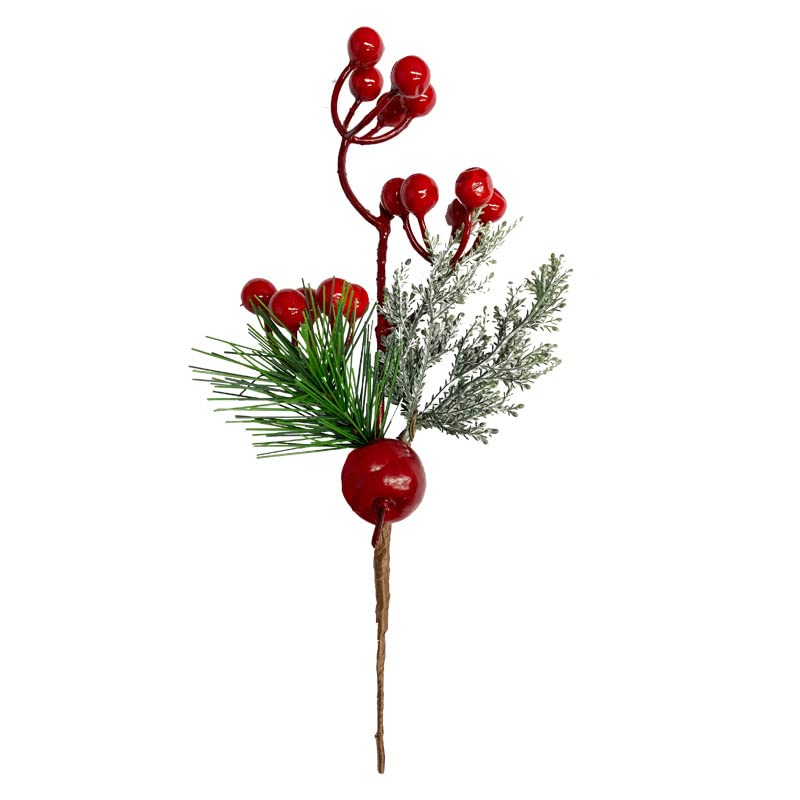 Arrangement d'arbre et table avec tiges de pin artificielles de Noël