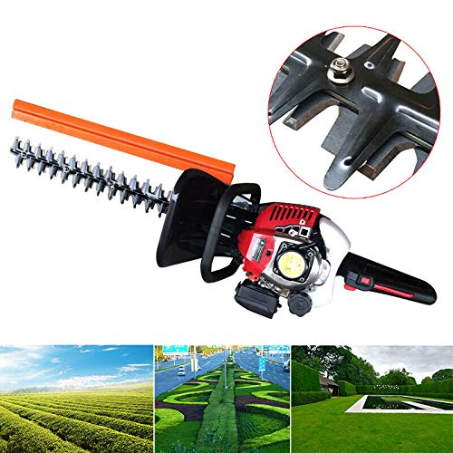 OUKANING Hedge Trimmer，22.5cc Stamping DualAction Blade Garden Hedge