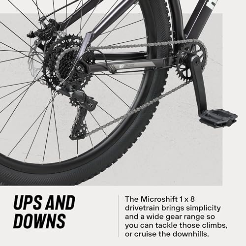 Mongoose Switchback Mountain Bike for Men and Women, 8 to