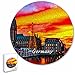 Germania Mercatino di Natale di Amburgo Puzzle 195 pezzi animali di forma rotonda in legno per bambini puzzle per adulti souvenir regalo 16,5 × 16,5 pollici