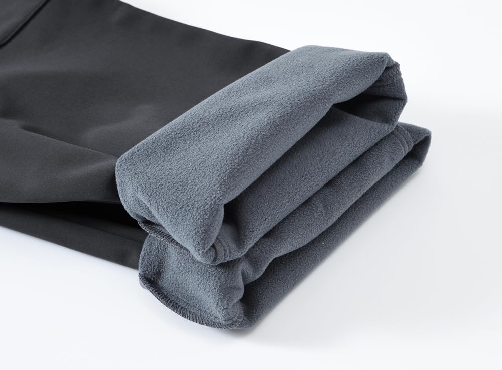donhobo Damen Hosen Fleece Gefüttert Winterhose Winddicht Warm Verdickte Softshellhose Wasserabweisend Outdoor Wanderhose Funktionshose