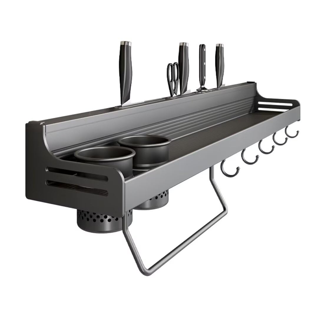 Estante de especias para colgar en la pared, organizador de utensilios de cocina para restaurantes, bares con organizador de condimentos, solución de almacenamiento que ahorra espacio