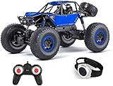 ZLSXAOASP Auto RC, Auto telecomandata in Lega, Monster Truck Fuoristrada 4WD 1:10, Camion cingolato con Orologio da 2,4 GHz per Ragazzi e Ragazze