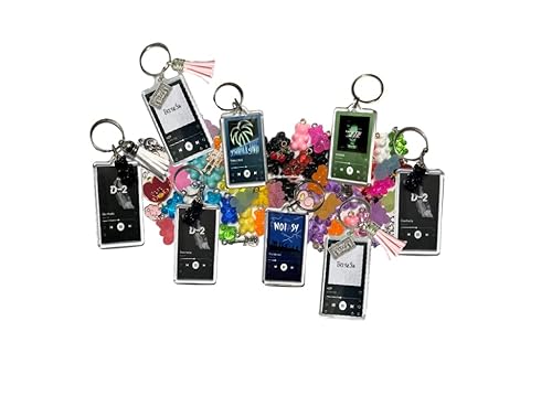 SEVENTEEN SVT Spotify Song Keychain CUSTOM Key chain + Add Charm Carat KPOP ALBUM ART CHARMS TASSEL