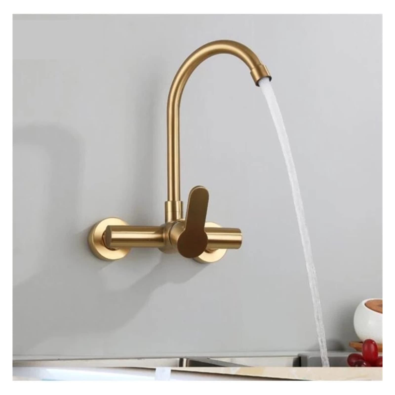 Goldia de oro cepillada grifo giratero girator,Control preciso(Style 2)