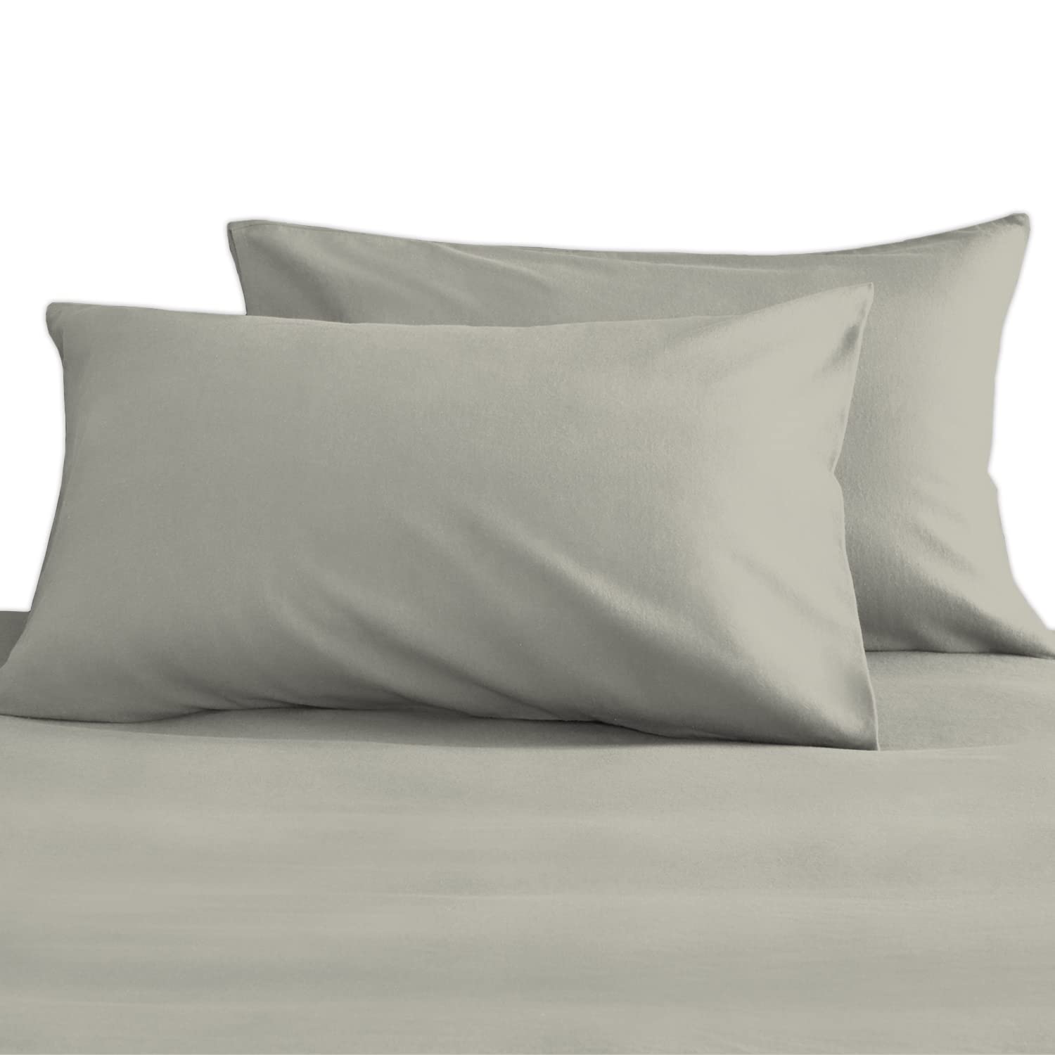 Pizuna Royale Cotton Pillow Case 48x74 cm Silver, 1000 Thread Count Thick Luxury 100% Long Staple Cotton Sateen Weave Pillowcase (Luxury Pillowcase Silver - 2 PC)