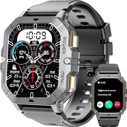 OUKITEL Smart Watch da uomo, orologio militare da 2 pollici,...
