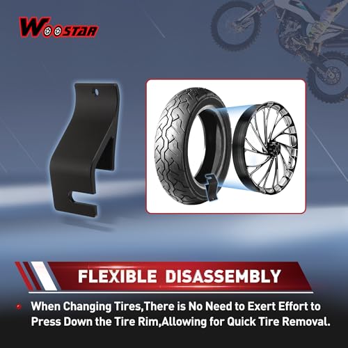 Image of WOOSTAR Tire Bead Holder Tire Removal Install Assistance Changer Tool Universal for Motorcycle Dirt Pit Bike Off-Road Black