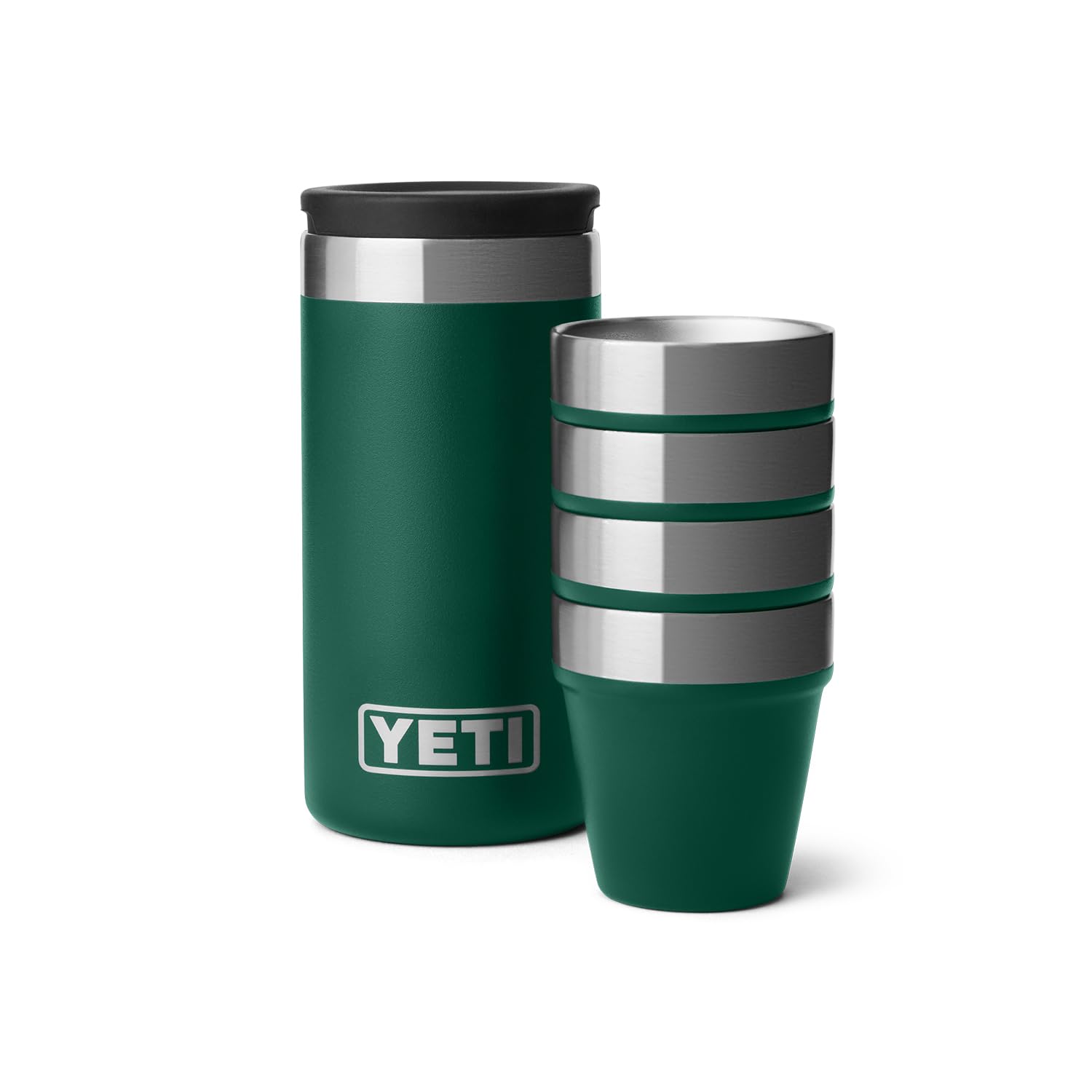 Amazon.com: YETI Shot Glasses with Carrying Case, Set of 4, Black