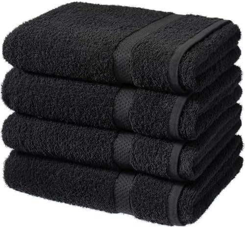 Luxury pack of 4 Bath sheets 100% cotton Towels Bath sheet supersoft quick dry extra large bath towels, Red bathsheets for Bathroom, Hotel and Travel, Gym, Spa (Red)