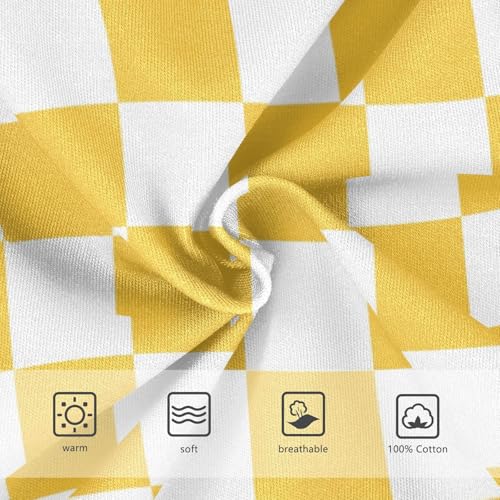 Yellow and Orange Buffalo Checkered Toddler Boy's Underwear 2T3