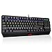 Mechanical Keyboard,Rottay 104-Key Led Backlit Wired Mechanical Gaming Keyboard with Blue Switch Anti-ghosting Ergonomical Perfect for PC&Mac Gamers and typist