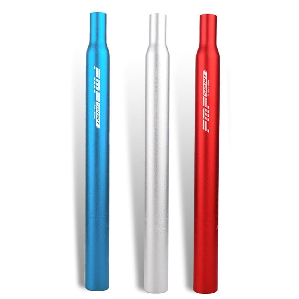 HESHUYAN SattelstüTze Gerade Fahrradsattelstütze Sattelstütze 25,4/27,2/28,6/31,6mm SattelstüTze 27.2(Silver 31.6x350) Sport & Freizeit