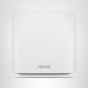 ASUS ZenWiFi XT9 AX7800 Tri-Band WiFi6 Mesh WiFiSystem (1Pack), 802.11ax, up to 2850 sq ft & 4+ Rooms, AiMesh, Lifetime Free Internet Security, Parental Controls, 2.5G WAN Port, UNII 4, White