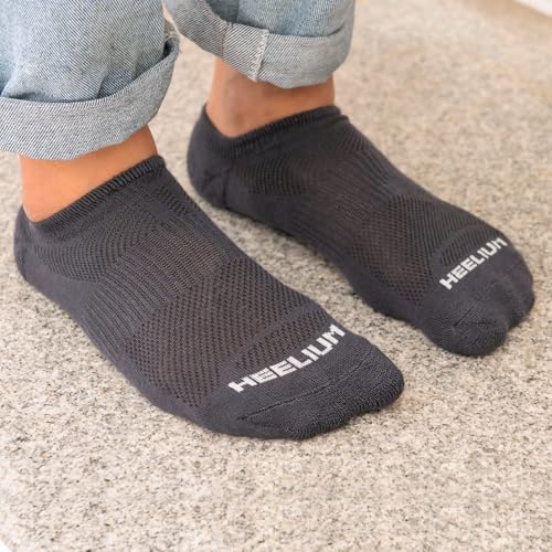Image of HEELIUM Bamboo Ankle Socks for Men & Women | Ultra-Soft, Odour-Free, Thin & Breathable | 3X Softer than Cotton | Sizes - M (UK 4-8) & L (UK 9-13)