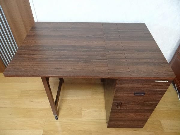 Amazon.co.jp: 70年代 アンティーク ジャノメ 蛇の目 ミシン台 作業机 