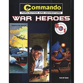 Paperback COMMANDO-FOR ACTION AND ADVENTURE-WAR HEROES-6 IN 1 Book