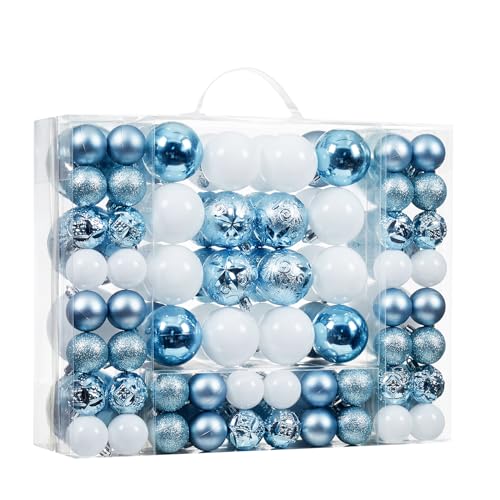 87-Pack-Shatterproof-Christmas-Ball-Ornaments-Set-Christmas-Tree-Decorations-with-Hand-held-Gift-Package-for-Xmas-Tree-Holiday-Wedding-Party-Baby-Blue
