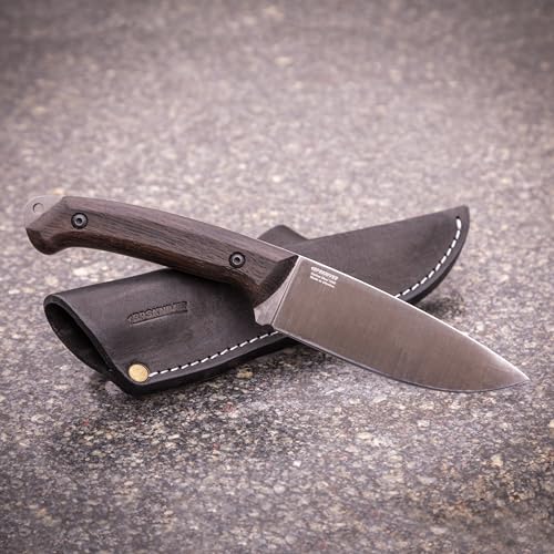 BPS Knives Savage - Scharfe Carbonstahl Feststehende Klinge Bushcraft Messer - mit Lederscheide - Outdoor Vollständig durchgehendes Messer - Überlebens-Camp-Messer – Bild 6