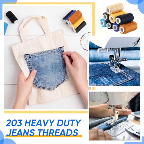Hilo de coser denim colores surtidos 8 pzas 150 m miniatura 5