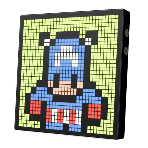 Max 32x32 LED Pixel Display, App-Controlled Programmable Display for Home Decor, Business Advertising, Gaming Room, and Social Media Fans, Customizable Digital Picture Frame