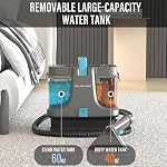 Starrybot Portable Carpet Cleaner with Steam, 18Kpa Spot Cleaner(Gray) - Image 4
