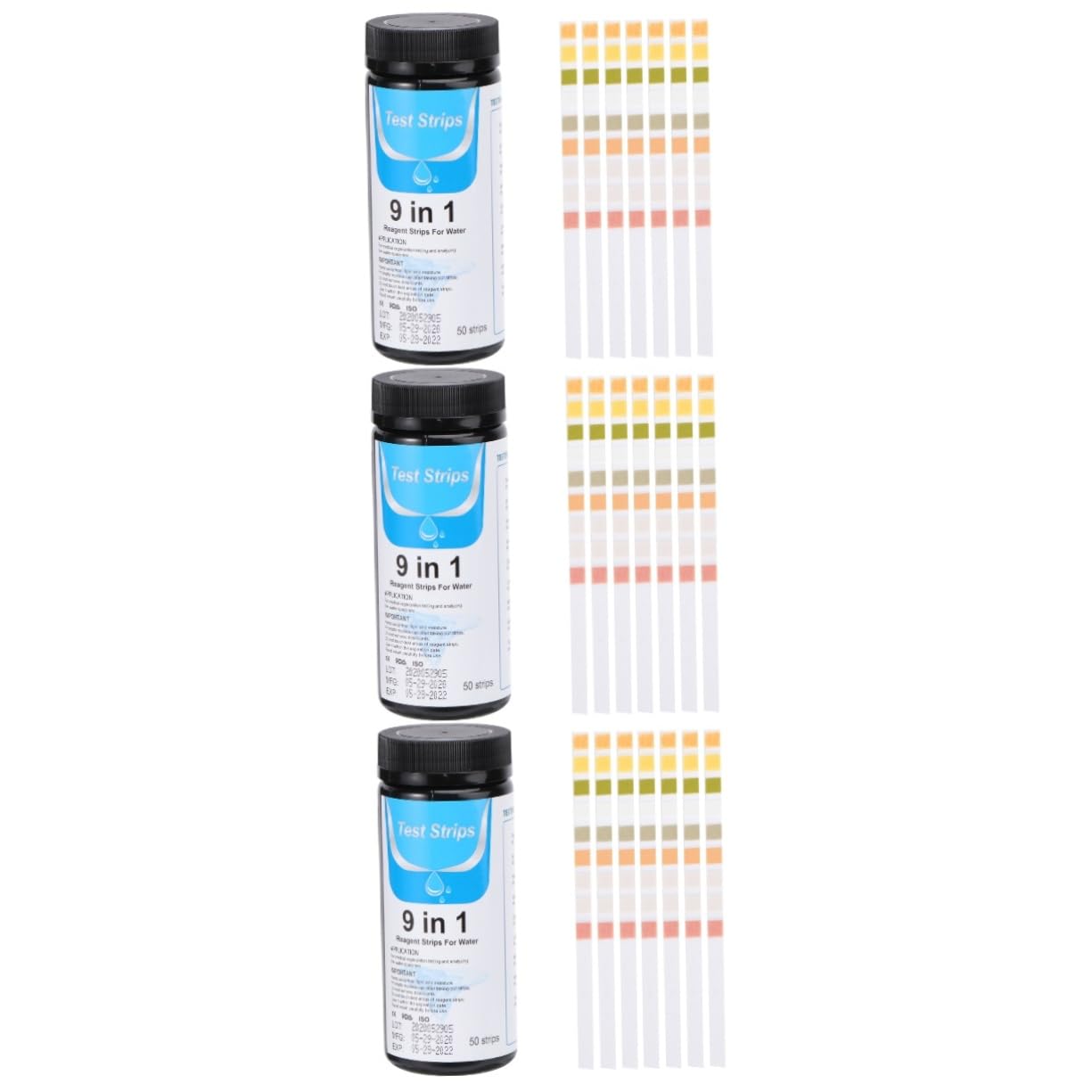iplusmile 150stücke Wasserqualität Teststreifen Für Aquarium Wasseranalyse Ph-wert Härte Nitrat Nitrit Für Trinkwasser Schwimmbäder Und Fischbecken