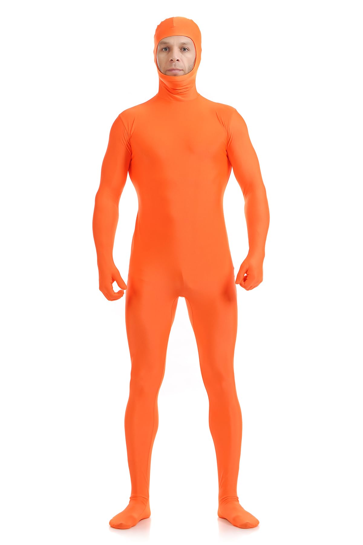 athx men39s and women39s spandex open face bodysuit costume adult stretchy halloween cosplay body suit zentai suit outfits