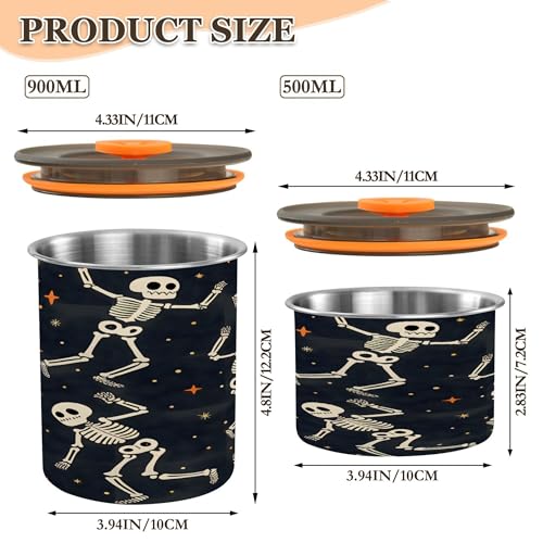Envase hermético para café de acero inoxidable 17 oz miniatura 3