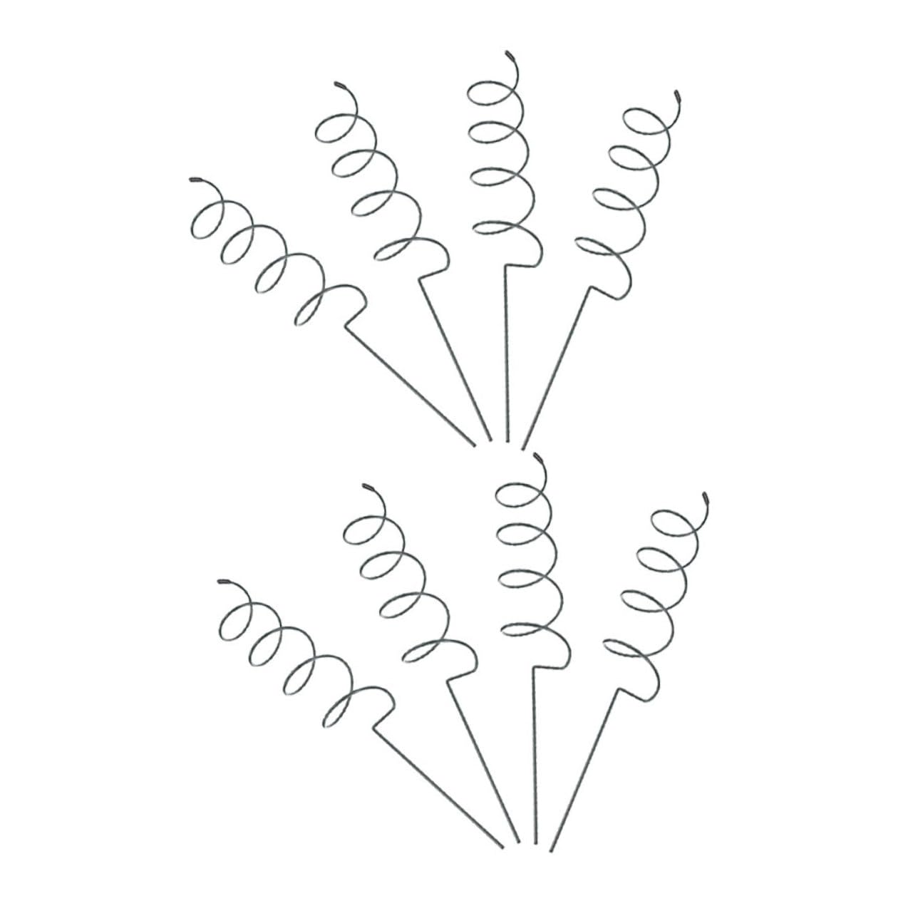 Lot de 8 Tuteurs Spiralés en Fer pour Plantes de Jardin