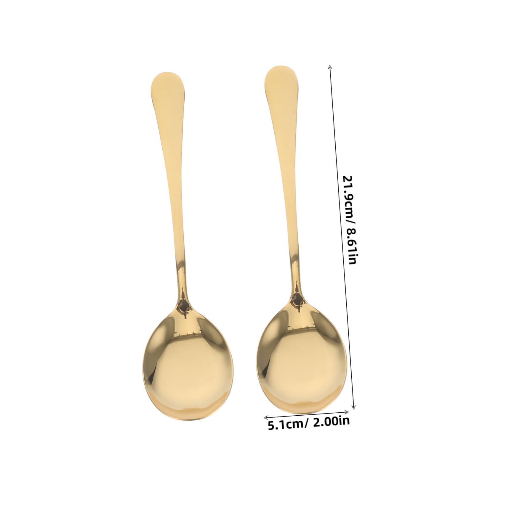 BRIGHTFUFU 4pcs Large Metal Serving Spoons Stainless Steel Utensils for Catering Buffet Hotel Restaurant Dishwasher Safe