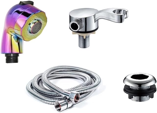 Dual 2 Function Salon Backwash Shower Head Hair Spray Sprayer Salon Hairdresser Sink Basin Hose with 2 Holders Types