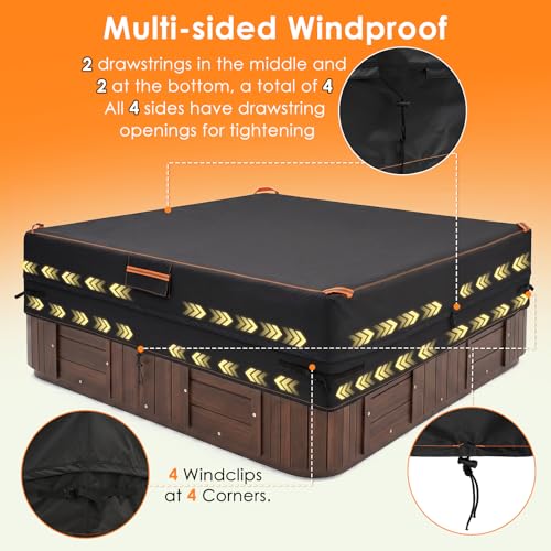 Cubre spa cuadrado impermeable GARPROVM 90 x 90 miniatura 5