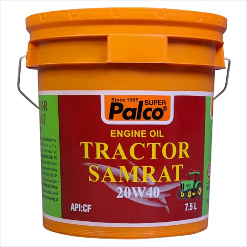 Image of PALCO Tractor Samrat 20W-40 CF Multigrade Diesel Engine Oil for Tractors 7.5 Litre Heavy Duty Engine Oil Compatible with Escorts, Ford & Eicher Increased Drain Interval