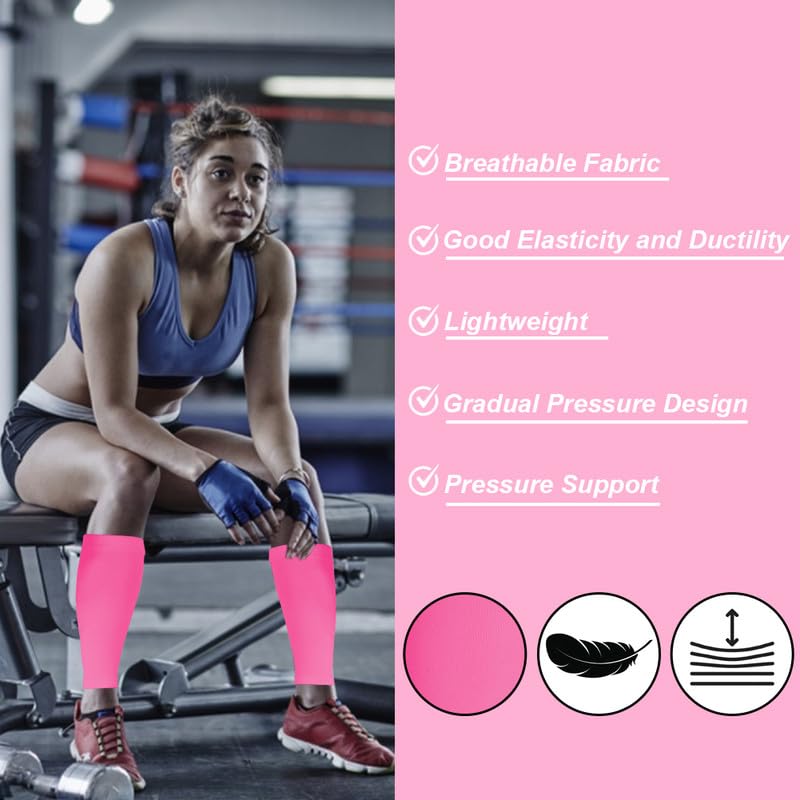 Novetec Calf Compression Sleeves for Men & Women (20-30mmhg), Leg Compression Sleeve for Running Cycling - Image 2