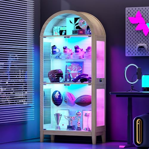 Gurexl 175 CM RGB Arco Vitrinas de Cristal