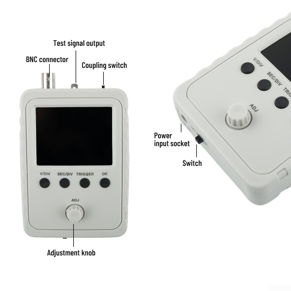 Oscilloscopio digitale DSO150 2.4 pollici LCD portatile USB PC Scope 200KHz Larghezza di banda 1Msps Frequenza di campionamento per laboratorio di elettronica