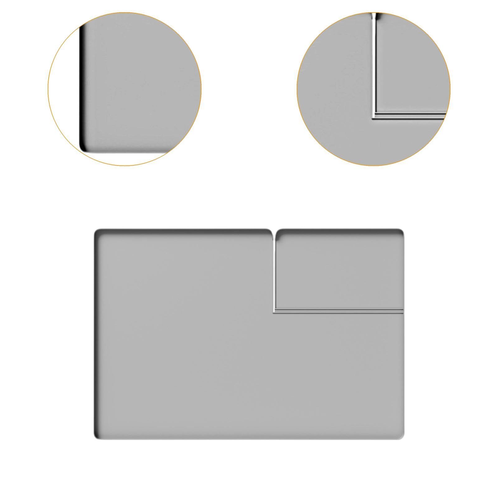 Kühlschrank Matte Silikon Kühlschrank Tropfmatte mit erhöhtem Rand, Mini Kühlschrank Tropfschale Bodenschutz wiederverwendbar für Waschmaschine, Trockner, Weinschrank, Grau 66 x 45 cm