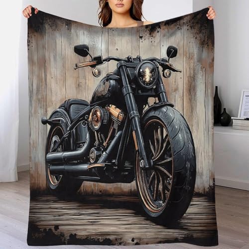Couverture moto 3D plaid canapé microfibre 150x200cm idéal coloc - 4
