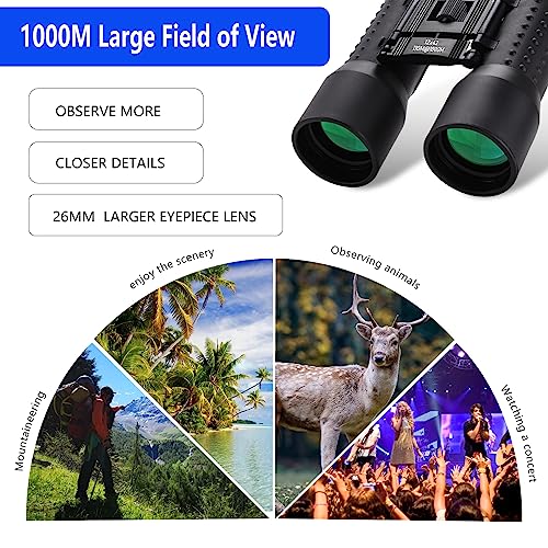 Binoculares 12x42 HD profesionales impermeables para adultos miniatura 7