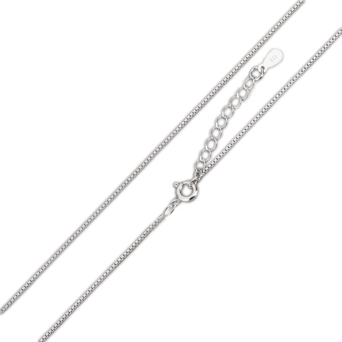 Schöner-SD - Parure con collana e orecchini, con perle in argento 925 rodiato